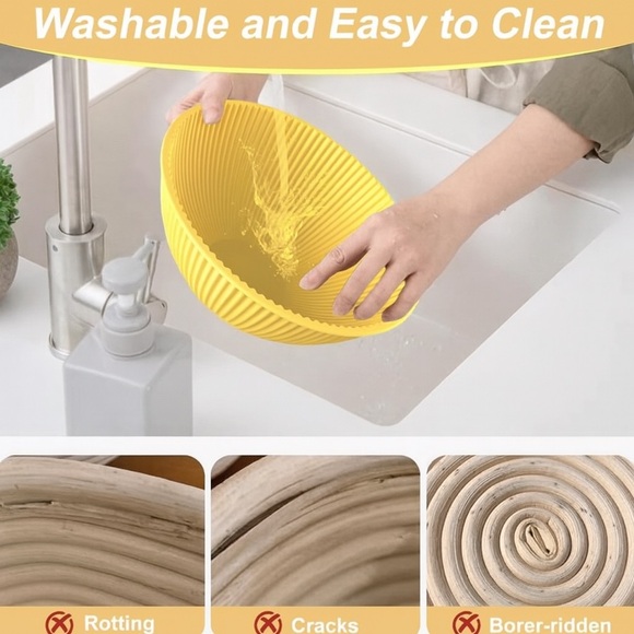 2 PCS Silicone Bread Proofing Basket - Picture 5 of 11